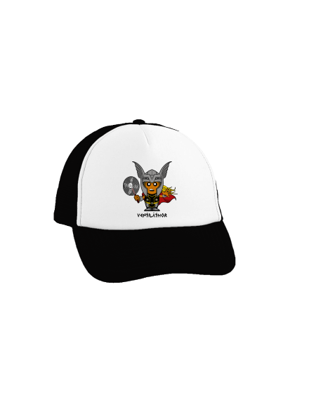 Ventiláthor teherautós sapka Black cap