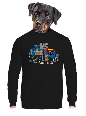 A szuperhősök harca unisex crewneck Black