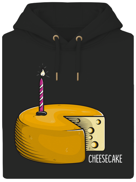 Cheese cake unisex prémium pulóver Dark Black