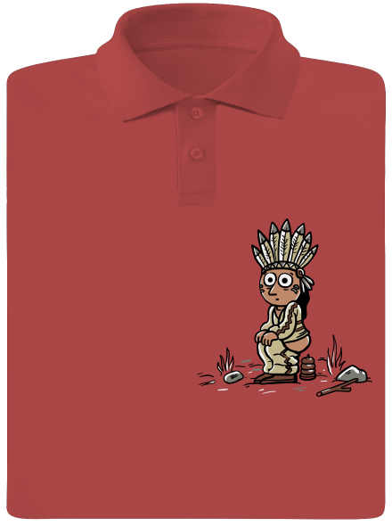 Indián férfi pólóingek Burgundy