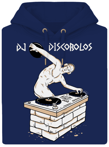 DJ Discobolos unisex prémium pulóver Navy