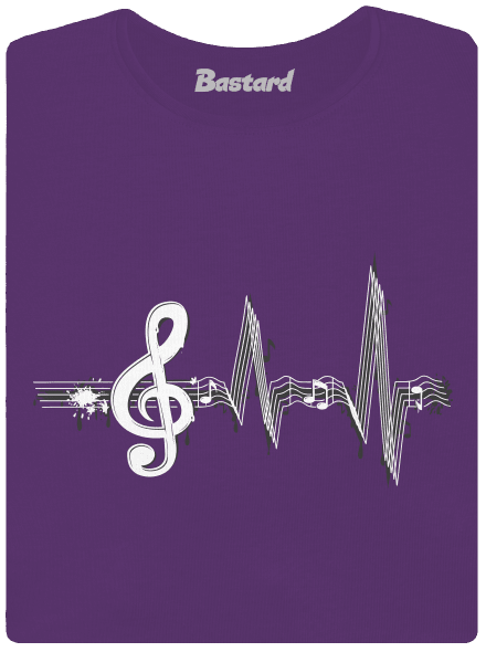 A zene az életem prémium női póló Purple