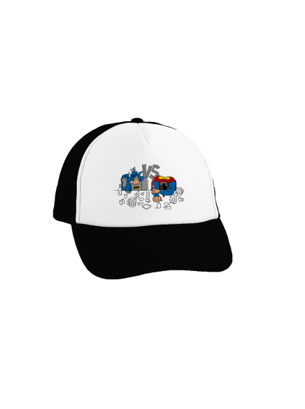 A szuperhősök harca teherautós sapka Black cap
