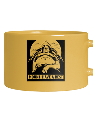 Mount have a rest macaron bögre Yellow Macaron