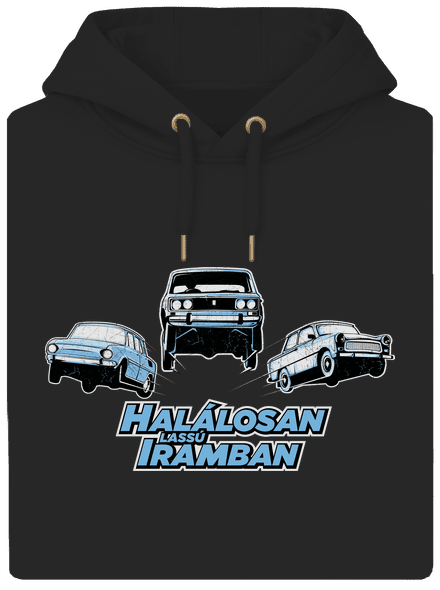 Halálosan lassú iramban unisex prémium pulóver Dark Black