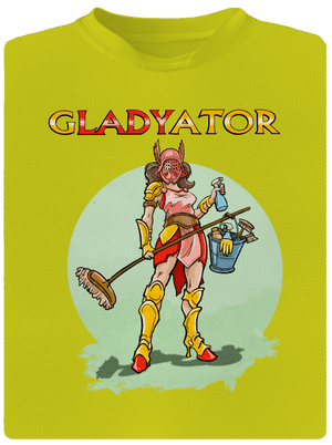 Gladyator férfi sportpóló Neon Yellow