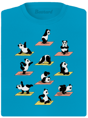 Panda jóga női sportpóló Blue Atol