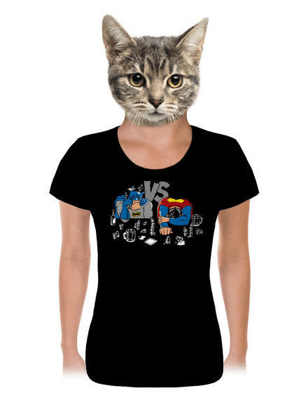 A szuperhősök harca női póló Black