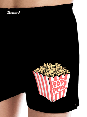 Popporn férfi alsó nadrág Black