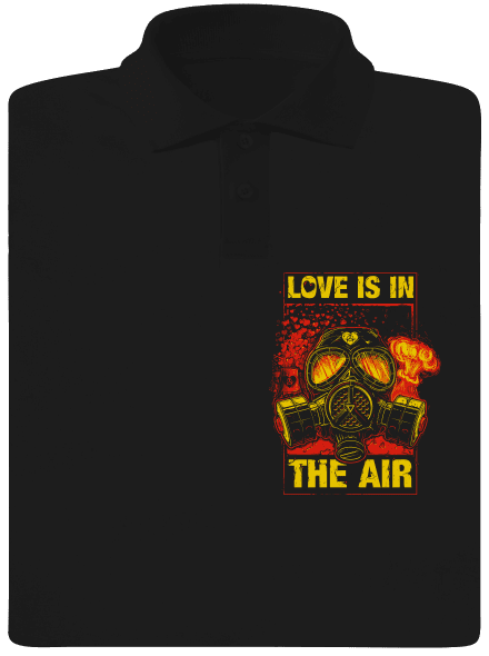 Love is in the air férfi pólóingek Black