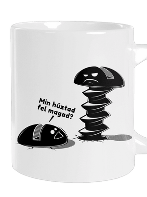 Felhúzva nagy bögre White