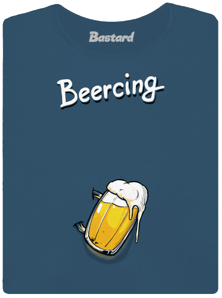 Beercing prémium női póló Petrol Blue