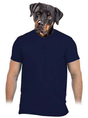 Nyomtatás nélkül férfi póló Navy