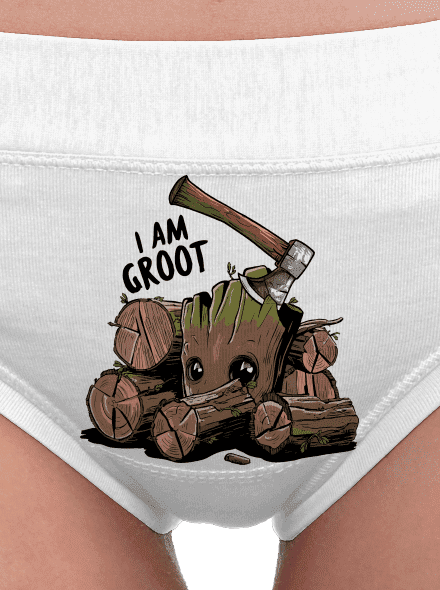 I Am Groot női bugyik White