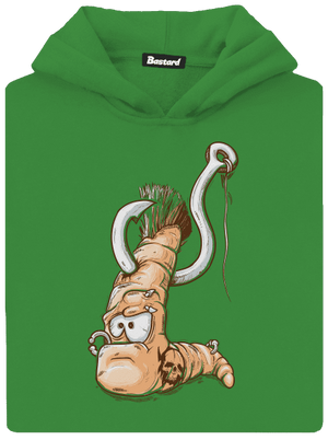 Piercing gyerek kenguruzsebes pulóver Kelly Green AWD