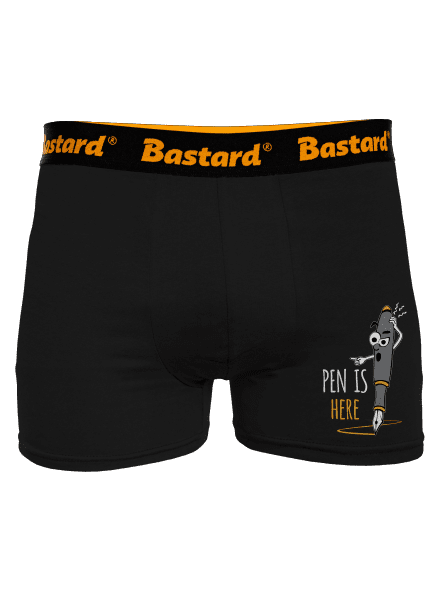 Pen is here boxeralsó Black