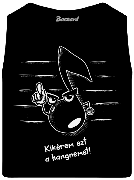 Hangnem férfi trikó Black