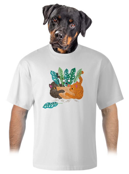 Scratch harc unisex túlméretezett póló White