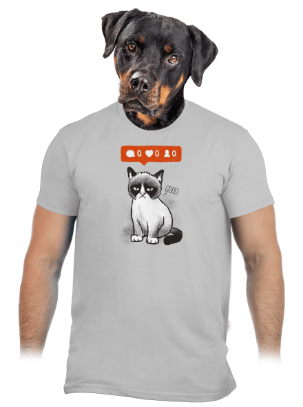 Grumpy férfi póló Pacific Grey