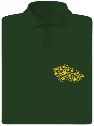 Ganja country férfi pólóingek Bottle Green Mal