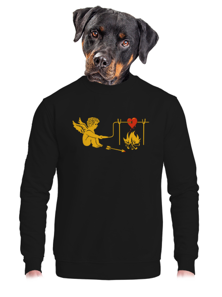  unisex crewneck Black