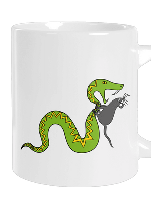 A kígyó és az egér nagy bögre White