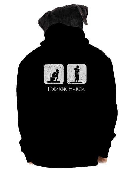 Trónok Harca cipzáras férfi pulóver Black