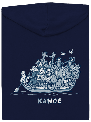 Noé bárkája cipzáras férfi pulóver Navy