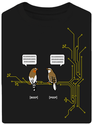 Beep and Peep unisex túlméretezett póló Black