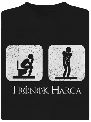 Trónok Harca férfi sportpóló Black