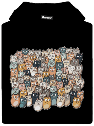 Találd meg az ördögöt gyerek kenguruzsebes pulóver Black