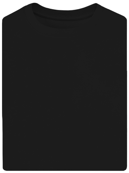Nyomtatás nélkül unisex túlméretezett póló Black