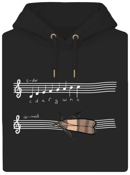 A - moll unisex prémium pulóver Dark Black