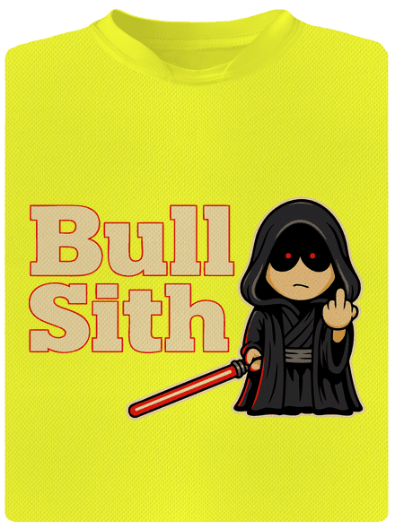 Bull sith gyerek sport póló Neon Yellow