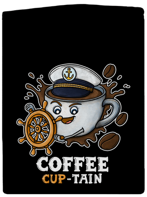 Coffee Cup-tain cipzáras férfi pulóver Black