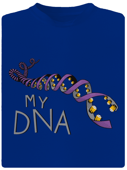 My DNA férfi sportpóló Royal Blue Mal