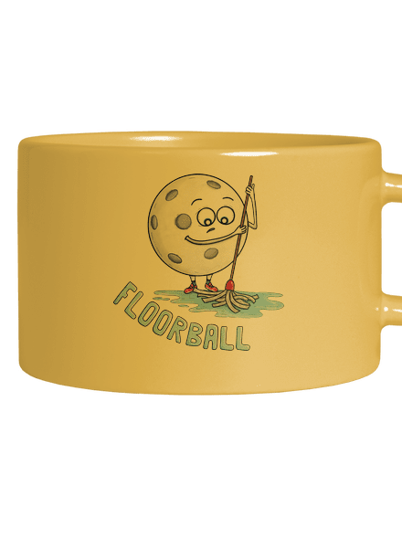 Floorball macaron bögre Yellow Macaron