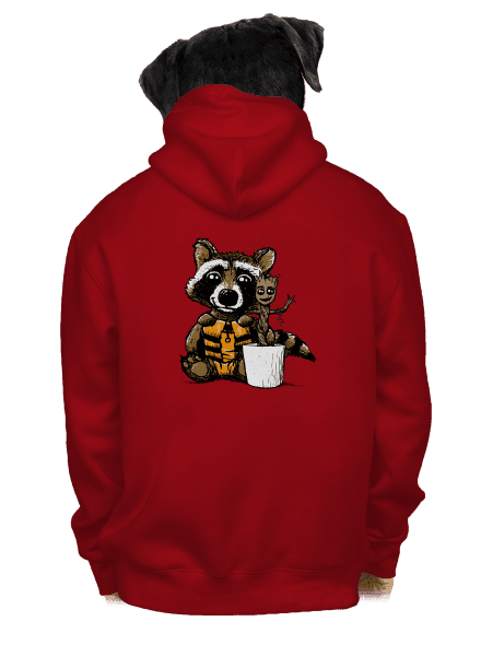 A galaxis őrzői cipzáras férfi pulóver Red