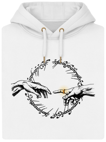 God of ring unisex prémium pulóver Snowwhite