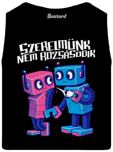 Robotok férfi trikó Black
