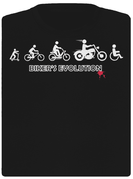 Bikers evolution női sportpóló Black