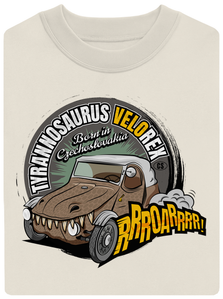 Tyrannosaurus Velorex unisex crewneck Off White