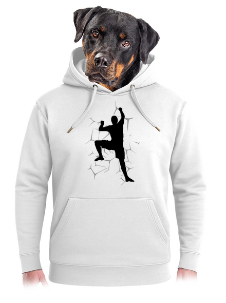 Hegymászó unisex prémium pulóver Snowwhite