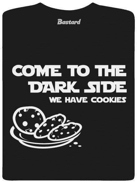 Come to the dark side férfi póló Black