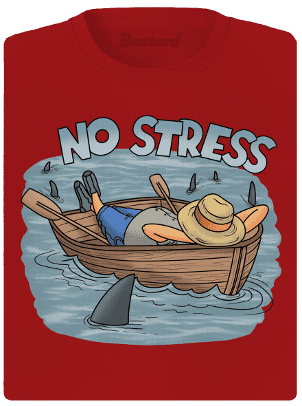 No stress női sportpóló Red Mal