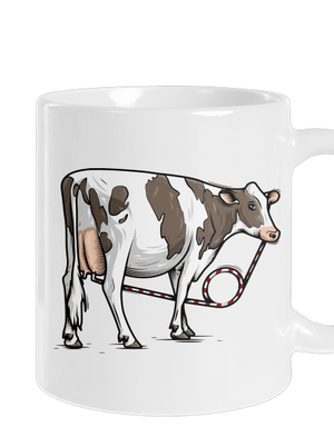 Cow drink hagyományos bögre White