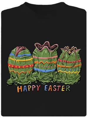 Happy easter gyerek sport póló Black