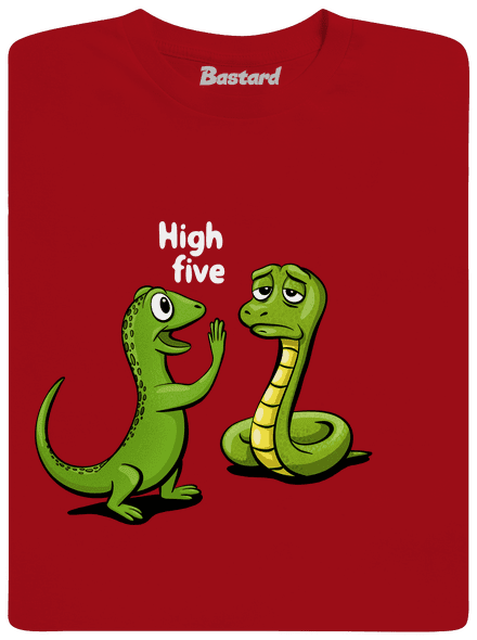 High Five férfi hosszú ujjú póló Red