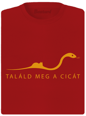 Találd meg a cicát női sportpóló Red Mal