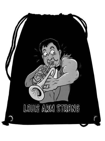 Louis Armstrong hátizsák Black